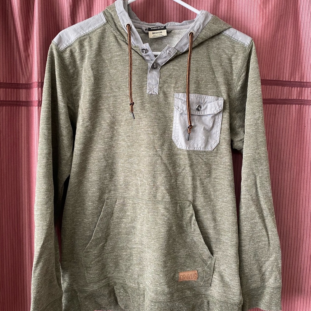 Olive green Dravius medium button up shirt